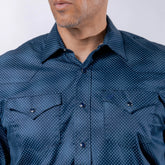 Camisa 1800 West Est Punt Azul/Cel 014
